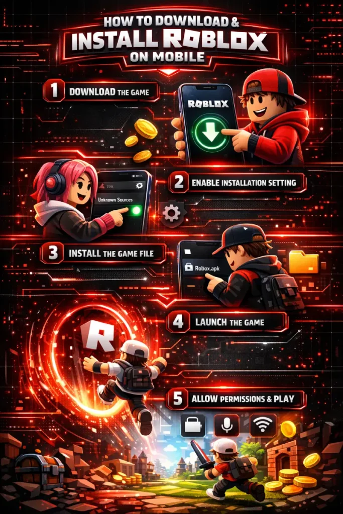 How to Download and Install Roblox Mod Apk? (Infographic)