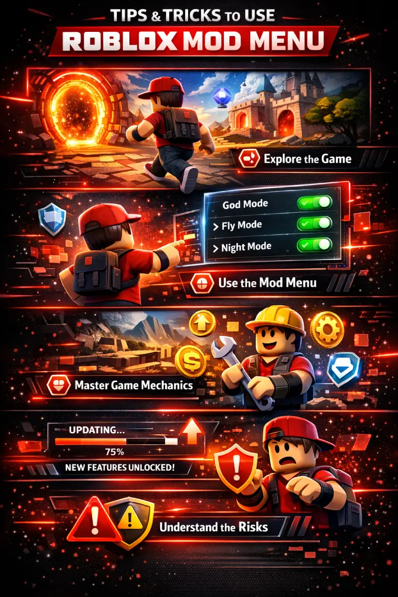 Tips and Tricks to Use Roblox Mod Apk (Infographic)